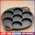 7-Cup Cast Iron Egg Frying Pan Non Stick Pancake Pan Omelet Pan Crepe Pan