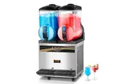 VEVOR 15Lx2 Tank Commercial Slushy Machine Margarita Smoothie Frozen Drink Maker