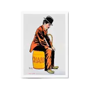 Charlie Chaplin Film Advert Hollywood Wall Art