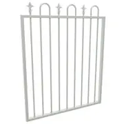 ProtectorAl 975 x 1200mm Surfmist Aluminium Loop And Spear Top Pool Gate