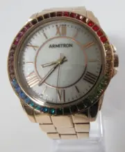 Armitron 75/5592 Women's Rose Gold-Tone Water Resistant Bracelet Watch