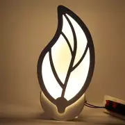 (Warm White 12W 85265V)LED Wall Light Modern Acrylic LeafShape Lamp Bedroom US