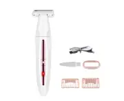 Washable Travel Shaver USB Male Female Pubic Shaving IPX5 Woman Hair Trimmer for Groin Sex Intimate Place Electric Razor Wet Dry - Pink