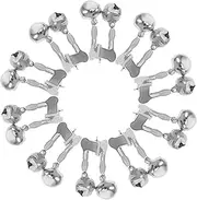 10pcs Fishing Induction Bell Sea Fishing Alarm Fishing Bite Indicator Fishing Alarm Fishing Bite Bells for Fishing Poles Fishing Bite Alarm Bell Fishing Bell Stainless Steel Silver