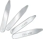 [Flocade] Metal Collar Stays For Men.Rustless Iron Collar Stays.2.2/2.5/2.75 Inch,three pairs pack., Silver, 2.2 inches,2.5 inches,2.75 inches