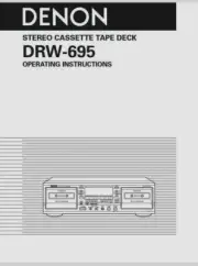 Denon DRW-695 Cassette Tape Deck Player Operating Instruction - USER MANUAL