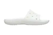 Crocs Mens Classic Slide Sandals Flip Flops Thongs - White - Mens US 10/Womens US 12