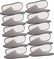 PLAFOPE 10Pairs Disposable Spa Slippers for Guests Lightweight Breathable Non Slip for Hotels Homes Beauty Salons Travel Unisex Comfort