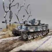 handmade1/72 WWII German Tiger Tank Winter Camouflage Assembled Painted Model#