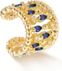 Women Ear Cuff Earrings Gold Non Pierced Cartilage Clip on Open Wrap Hoop Rainbo