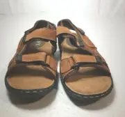 Sz 9 Brix Men's Sandals. Brown Leather Model Alaska 09. New
