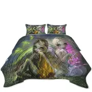 Beautiful Angels Bright Candles Burn Fast Coverlet