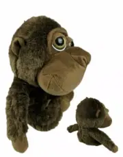 BIG HEADZ MONKEY PLUSH TOY 9 INCHES TALL BNWT Discontinued & RARE COLLECTABLE