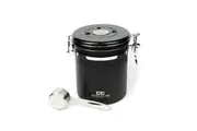 Black Coffee Canister Airthight Sealed Storage Date Tracker CO2 Valve Medium