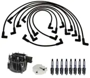ACDelco Ignition Kit Distributor Rotor Cap Wire Spark Plugs For Chevy K10 V8 5.7