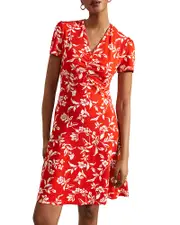 Hobbs London Lydia Jersey Fit & Flare Dress
