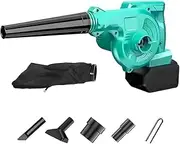 ASSYA 2-in-1 Leaf Blower and Vacuum Cleaner, Cordless Leaf Blower with 2 Batteries and 1 Charger for Lawn Care Leaf Blowing, Car, Corner Dust Removal