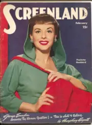 MAG: Screenland 2/1947-Paulette Goddard cover-Henry Fonda-Humphrey Bogart-Dic...