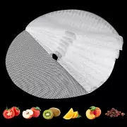 Round Silicone Dehydrator Sheets, Dostk Premium Non Stick Round 13" Dia 8 Pack