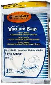 Eureka EX Canister Micro Filtration vacuum bags - 3 pack
