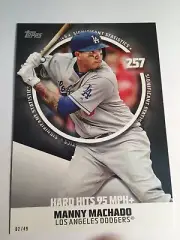 2019 Topps Significant Statistics Jumbo 5x7 Manny Machado Dodgers SS6 02/49