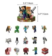 16pcs Minecraft cake topper video game cupcake toppers online game cake topper