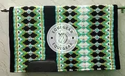 EQUIGEAR Western Show Horse Saddle Blanket New Zealand Wool Western Design Handmade Saddle Blanket Top Wool Pad Sensor Flex (Customization Available) QW09 (34x38)