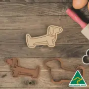 Sausage Dog Cookie Cutter and Embosser Stamp