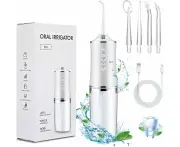 WSECOMM Water Flos r, Portable Rechargeable Oral Irrigator – 4 Modes, USB Charging, Teeth and Gum Health,Ideal for Home & Travel