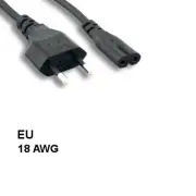 EU 6Ft Power Cord for HP DESKJET INK ADVANTAGE PRINTER 3830 3838 4615 K109 K209
