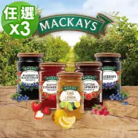 在飛比找momo購物網優惠-【Mackays】蘇格蘭梅凱果醬340g 口味任選3罐