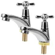 1 Pair Bathroom Sink Faucets Modern Sink Faucet Single Handle Bathroom Faucet (Cold Type, Hot Type) p20241126315