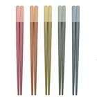 5 Pairs Plastic Chopsticks Multicolor Alloy Chop Sticks Kitchen Chopsticks Home