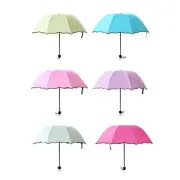 Flowering in Water Umbrella 3 Folding Parasols Portable Sunshades Umbrellas