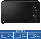 LG 42L 1200W NeoChef Smart Inverter Power Cooking Microwave Oven Black MS4266OBS