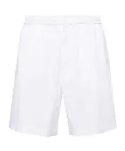 elasticated-waist poplin shorts IT50,IT48,IT46 White