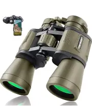 20X50 Binoculars for Adults with Smartphone Adapter - High Powered Binocular Mud