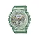 CASIO卡西歐 G-SHOCK 金屬光澤 半透明雙顯手錶-透綠_GMA-S120GS-3A_45.9mm