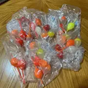 30+ Dura-Bob Plastic Fishing Floats Bobbers Quik Snap Clip Assorted New No Pkg