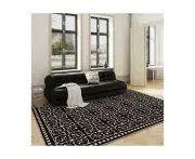 Area Rug Washable Floral Print Rugs With Indoor Throw Area Rugs Carpet for Living Room Kids Room Bedroom Large Floor Rugs-Moloch C