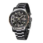 LIGE Men's Sport Watches Big Dial Chronograph Watches Multifunctional Business Casual Quartz Watch Mens Waterproof Chron
