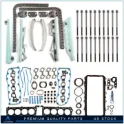 ✔Full Gasket Set Timing Chain Kit Head Bolts For 99 Ford Mustang 4.6L V8 VIN "X"