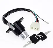 Ignition Switch for CB/CM 400/450 Motorcycle Ignition Start Switch Keys Lock with Wire Socket Key Assembly 35100-413-007 Motorcycle Ignition Switch Lock