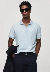 在飛比找ZALORA購物網優惠-Pique Polo Shirt