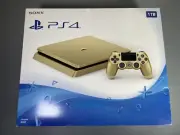 Sony Playstation 4 PS4 Gold Game Console 1Tb Brand New Factory Sealed