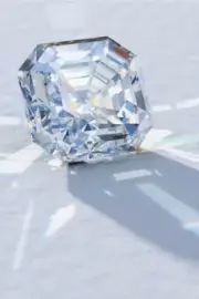 Asscher 3 CT Natural D Color Great Shine Loose Lab Grown Diamond VVS1 Certified
