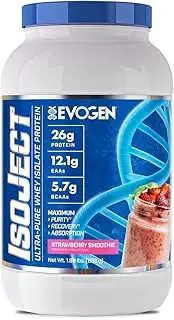 Evogen EVO ISOJECT Ultra-Pure Whey Protein 907 g, Strawberry Smoothie (26 Servings)