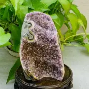 1330g Natural Amethyst Geode Mineral Specimen Crystal Quartz Energy Decoration