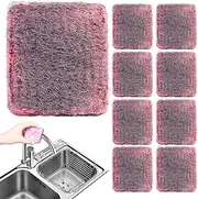 Steel Wool Scrubber - Metal Dish Scrubber - Household Cleaning Tools for Kitchen Cleaning Pans Washing Shower Oven Home Family Friends