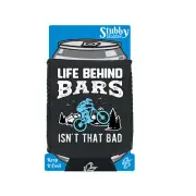Life Behind Bars That Bad Cycling Bicycle Bike Funny stubbie Stubby Holder